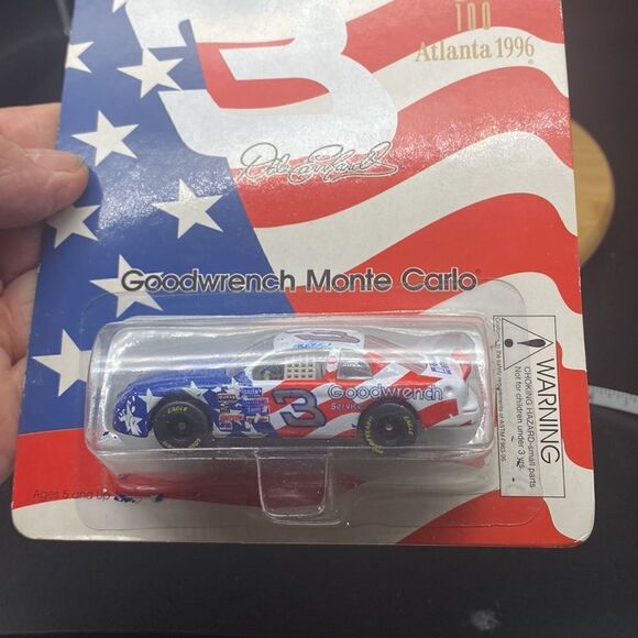 Vintage Dale Earnhardt #3 NASCAR scale car in mint NIOB w/Atlanta 1996 Olympic - Picture 9 of 9